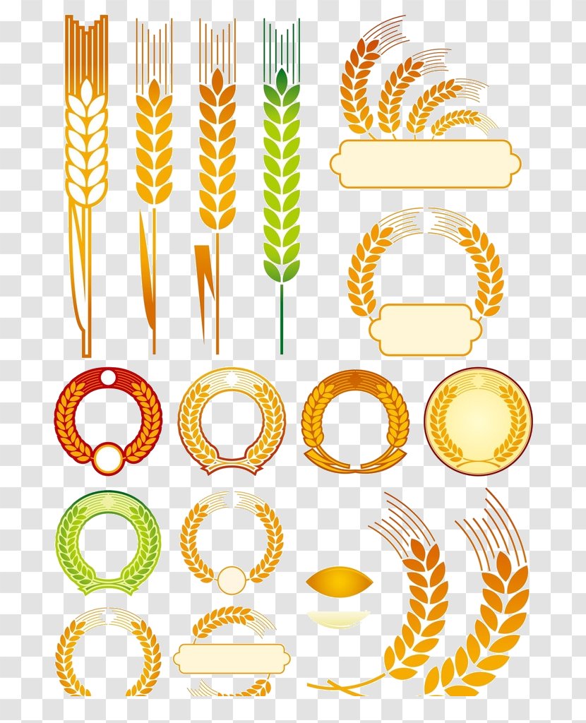 Common Wheat Logo Ear Illustration Transparent PNG