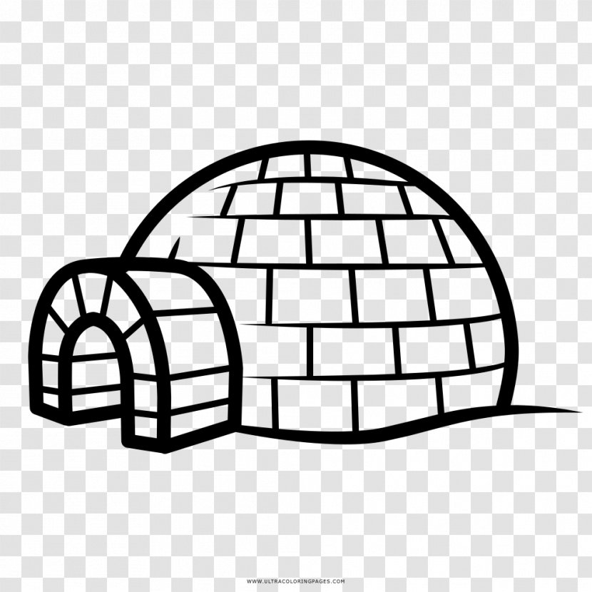 Igloo Drawing Coloring Book Painting - Area Transparent PNG