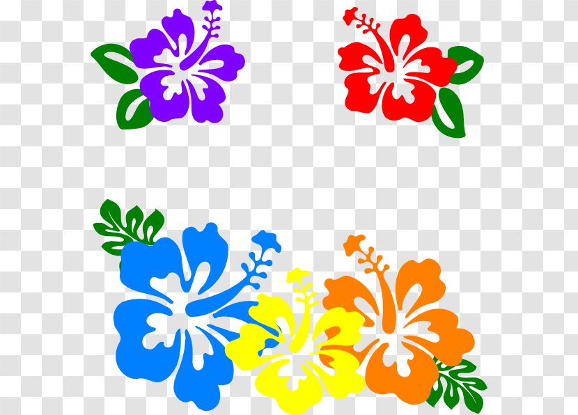 Hawaiian Flower Clip Art - Luau - Hibiscus Cliparts Transparent PNG