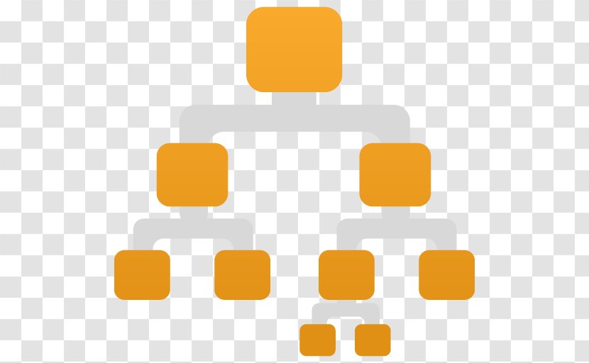 Yellow Orange Line - Binary Tree Transparent PNG