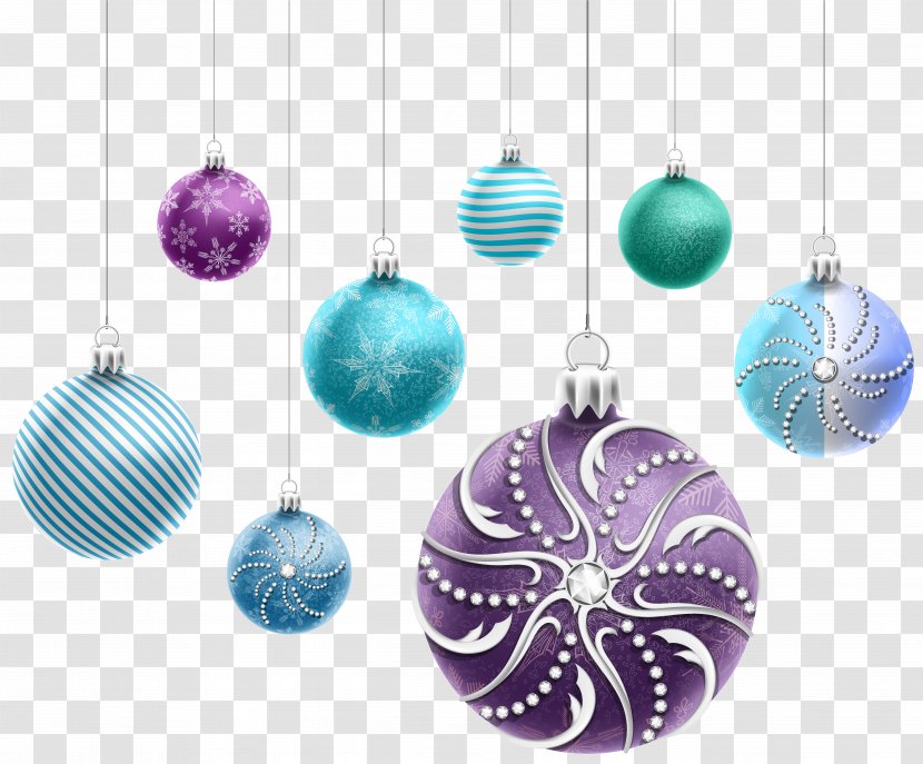 Christmas Ornament Decoration Clip Art - Tree - Beautiful Ornaments Clipart Image Transparent PNG