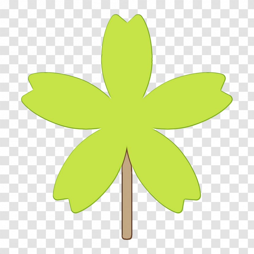 Cherry Blossom Cartoon - Plant - Clover Transparent PNG