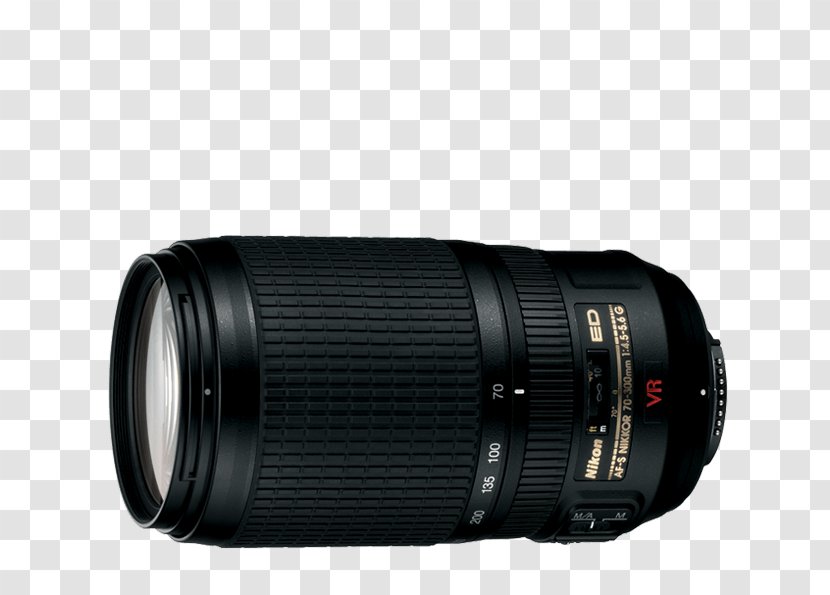 Nikon F 70-300mm Lens AF-S DX Nikkor 35mm F/1.8G AF-P NIKKOR F/4.5-5.6E ED VR Zoom-Nikkor F/4.5-5.6G IF-ED - Teleconverter - Camera Transparent PNG