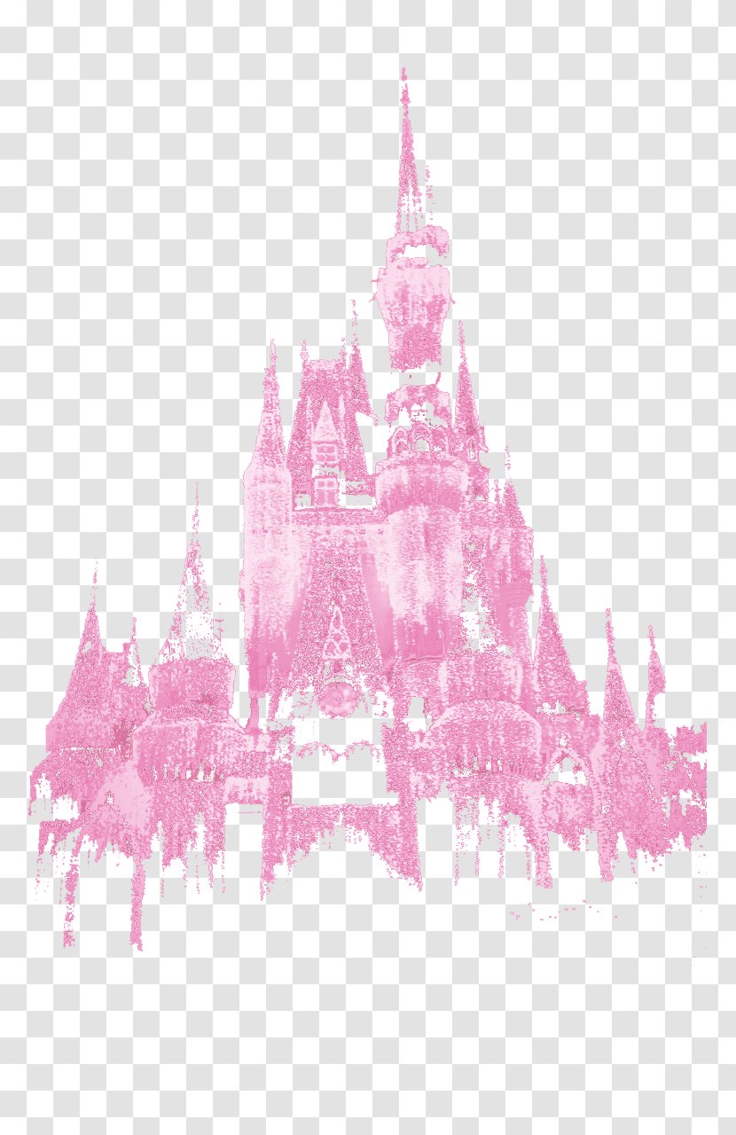 Pink Purple Violet - Drawing - Disney Castle Transparent PNG