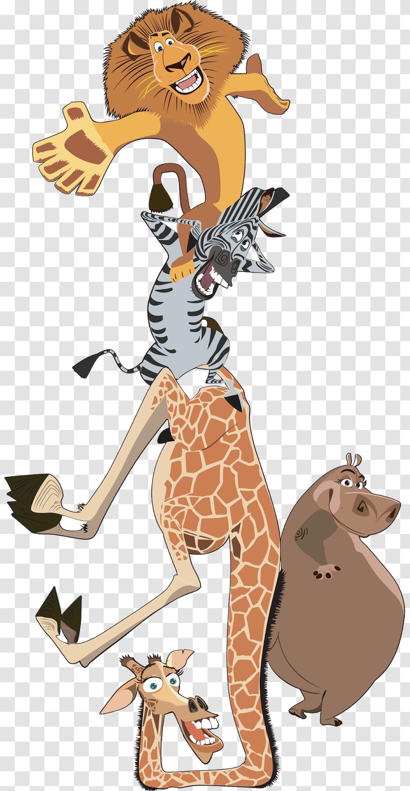 Madagascar Cdr Clip Art - Giraffe - 3d Transparent PNG