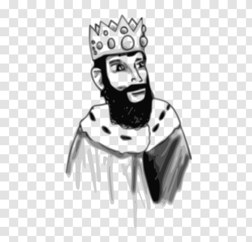 King Black And White Throne Clip Art - Monarch Transparent PNG