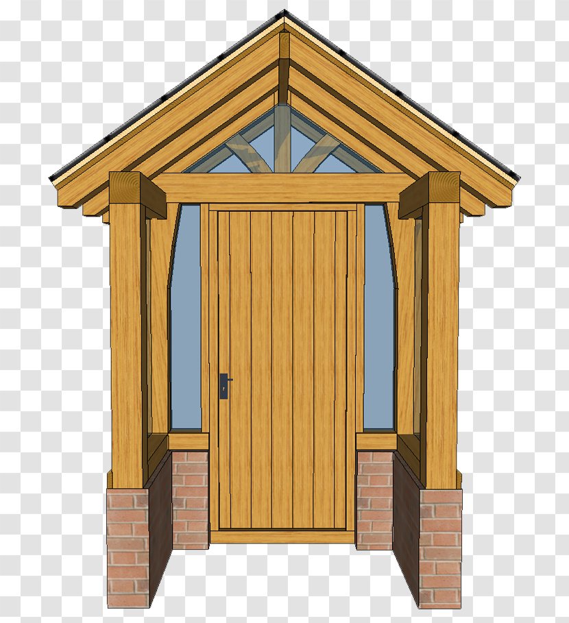 Porch Shed Roof Wood Stain Oak - Outdoor Structure Transparent PNG