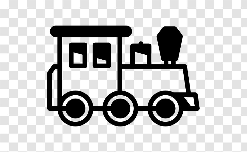 Train Rail Transport Tram Passenger Car Locomotive - Black And White - Cartoon Transparent PNG