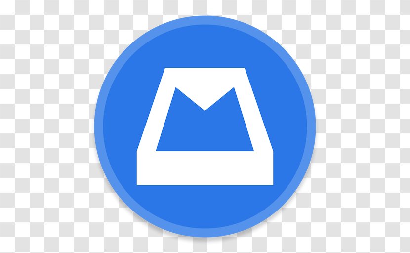 Blue Triangle Area Brand - MailBox Transparent PNG