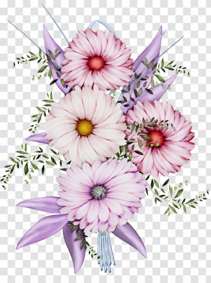 Bouquet Of Flowers Drawing - Herbaceous Plant Floristry Transparent PNG