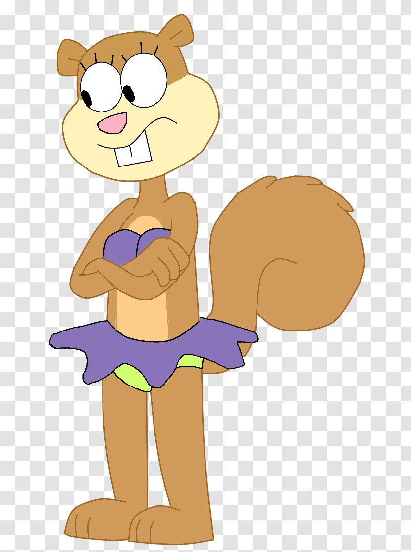 Sandy Cheeks Drawing Cartoon - Flower Transparent PNG