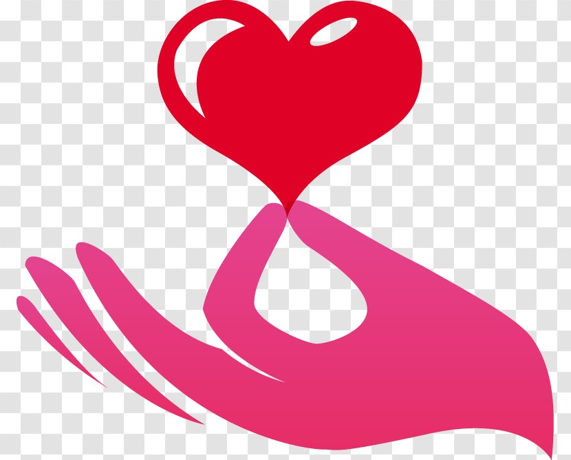 Heart Drawing Red Clip Art - Silhouette - Hand Pink Hearts Pattern Transparent PNG