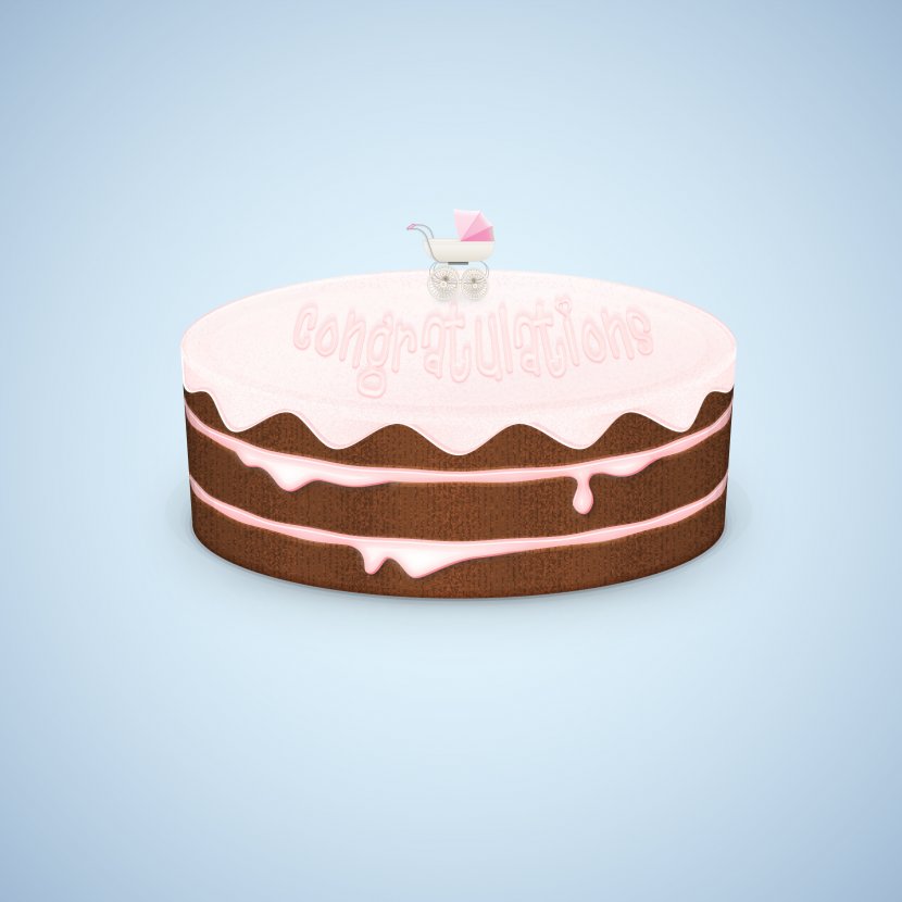 Chocolate Cake Birthday Layer Torte - Tart Transparent PNG