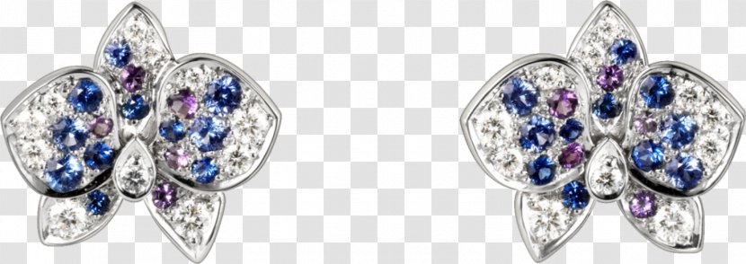 Sapphire Earring Cartier Jewellery Bitxi - Fashion Accessory Transparent PNG