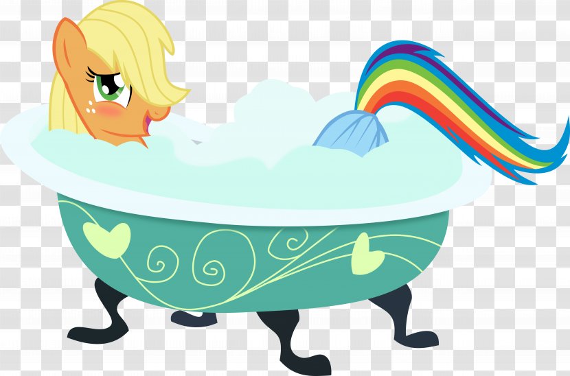 Applejack Rainbow Dash Rarity Pony Apple Cider - Green - Take A Bath Transparent PNG