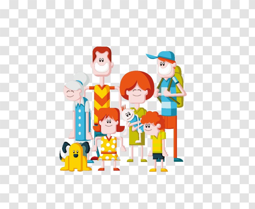 Poster Illustration - Fictional Character - Cute Cartoon Family Transparent PNG