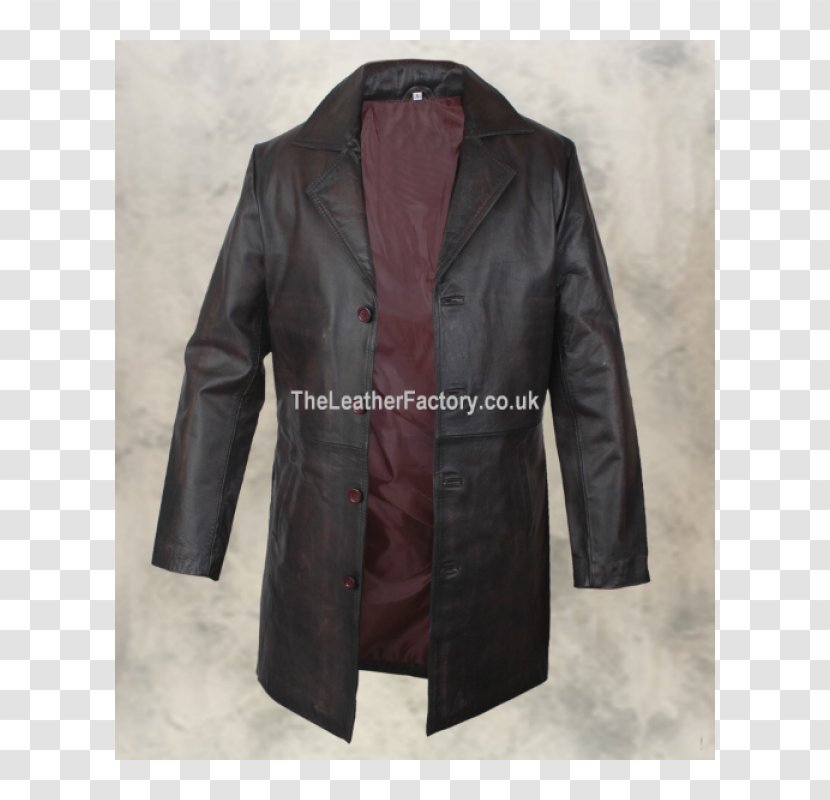 Leather Jacket Bekishe Fur Overcoat - Trench Coat - Jackets Transparent PNG