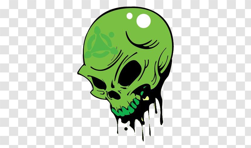 Human Skull Symbolism Drawing - Skulls Unlimited International - Green Transparent PNG