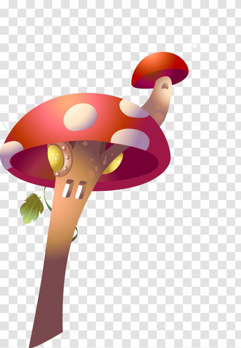 Fungus Mushroom Animation Clip Art - Raster Graphics - Forest Elf Decorative Elements Transparent PNG