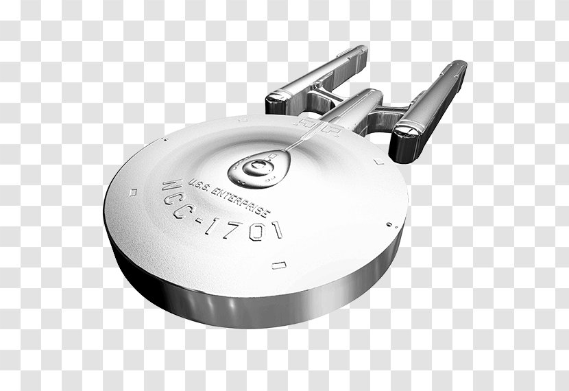 Star Trek Starship Enterprise USS (NCC-1701) Silver Coin - Nemesis Transparent PNG