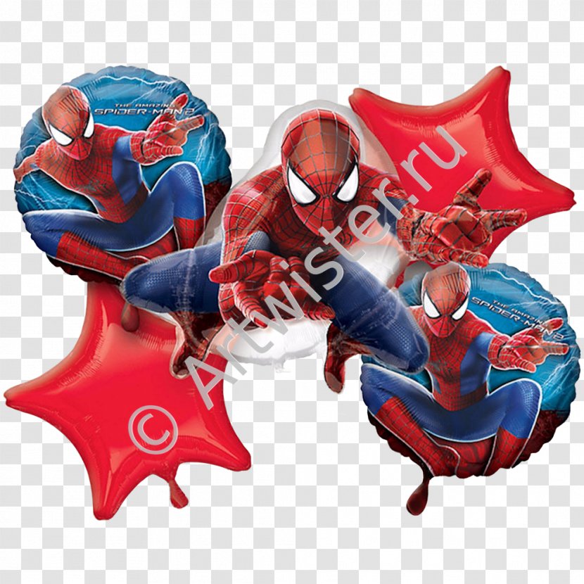 Spider-Man Balloon Party Flower Bouquet Birthday - Toy - METALLIC BALLOONS Transparent PNG