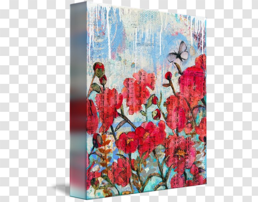 Floral Design Painting Art Printmaking Canvas Print - Collage Transparent PNG