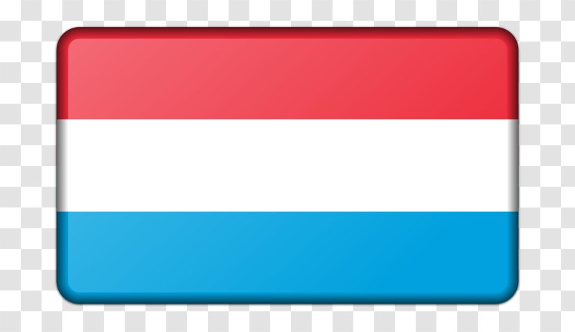 Flag Of Luxembourg National Hungary - Electric Blue Transparent PNG