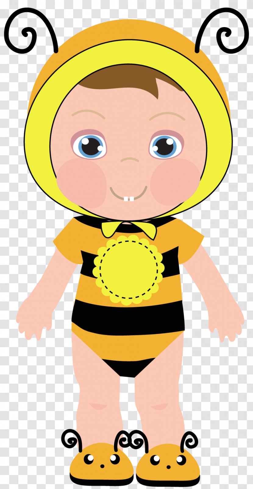 Bee Clip Art Women - Child - Cute Transparent PNG
