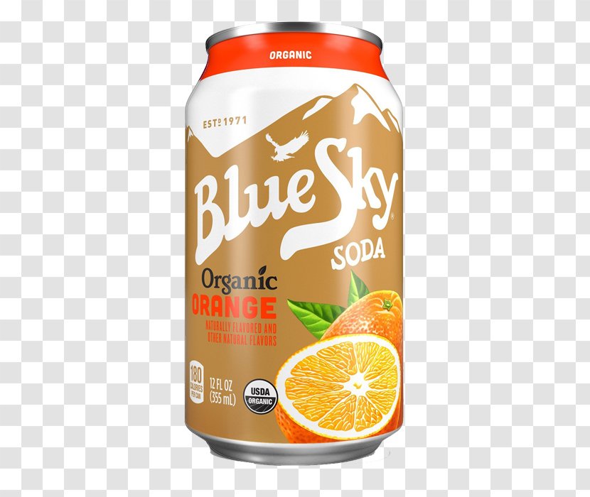 Fizzy Drinks Blue Sky Beverage Company Orange Soft Drink Organic Food Root Beer - Coca Cola Transparent PNG