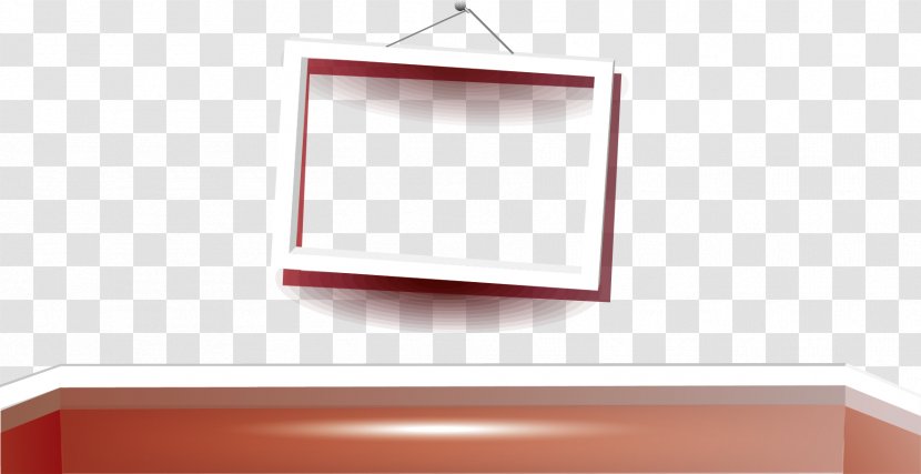 Table House Shelf Pattern - Red - Box Transparent PNG