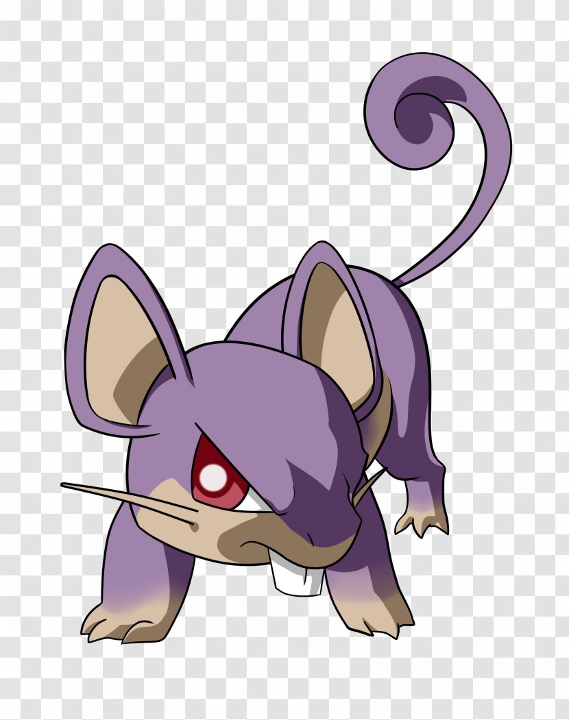 Pokémon FireRed And LeafGreen Rattata Red Blue Raticate - Frame - Idle Animations Transparent PNG
