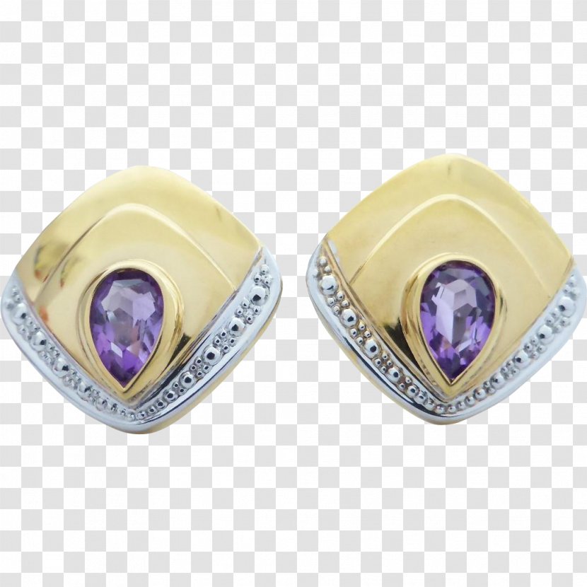 Amethyst Earring Body Jewellery Diamond - Jewelry Making Transparent PNG