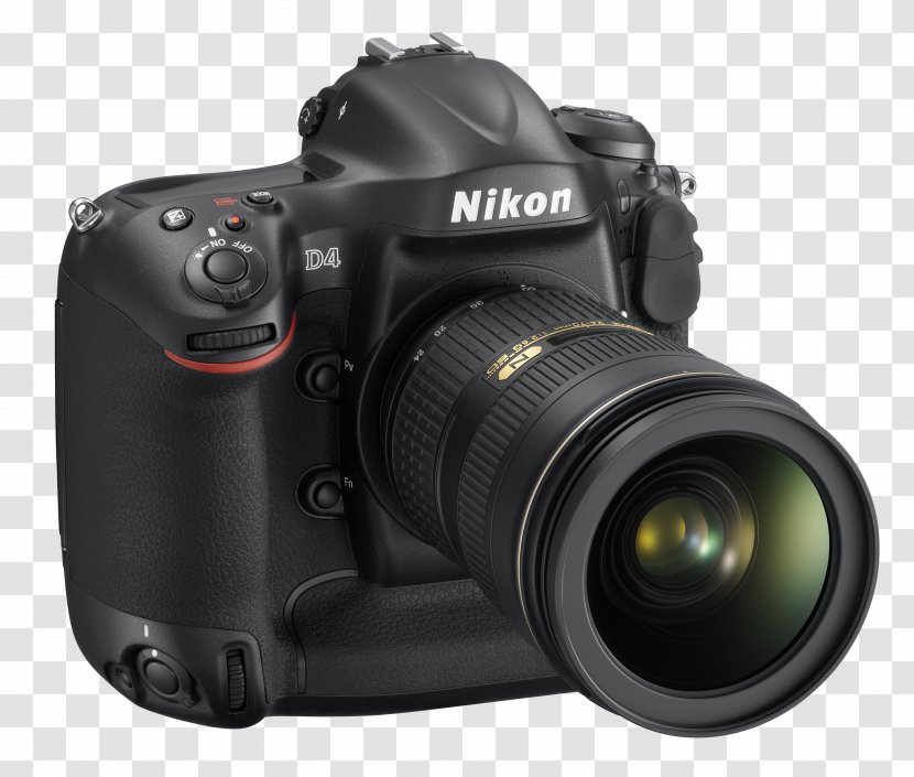 Nikon D4 Digital SLR Camera Photography - Active Pixel Sensor Transparent PNG