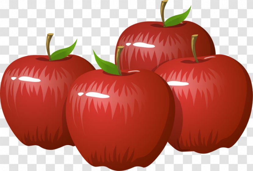 Apple Free Content Clip Art - Local Food - Hand-painted Red Transparent PNG