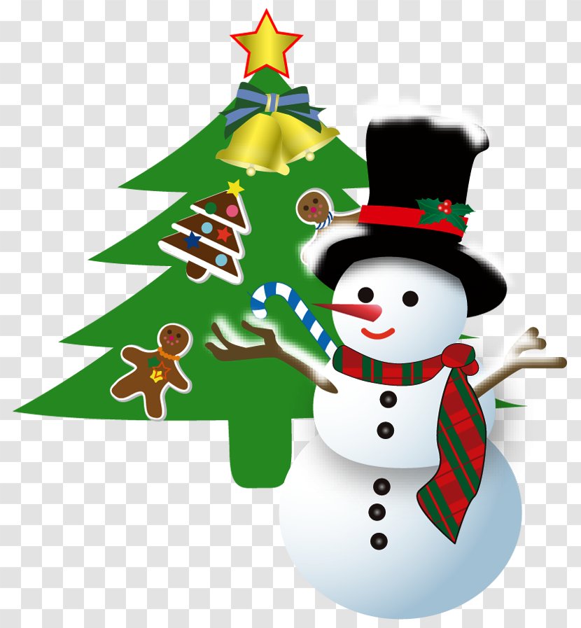 Santa Claus Snowman Christmas Ornament Tree - Eve Transparent PNG