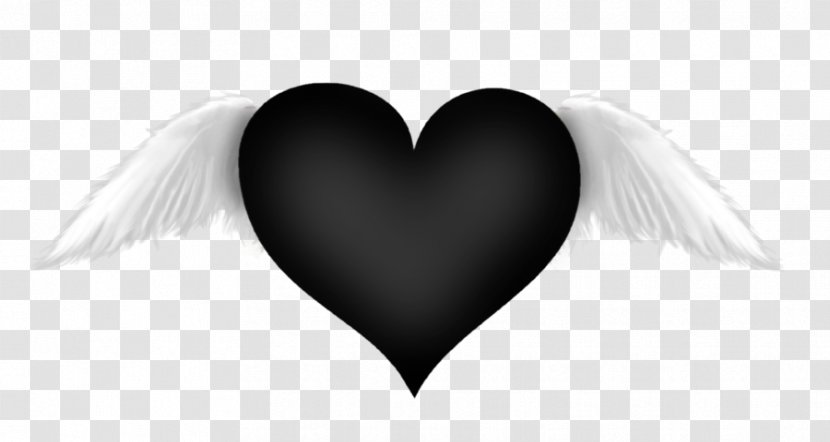 Heart White Black - Transparent Cliparts Transparent PNG