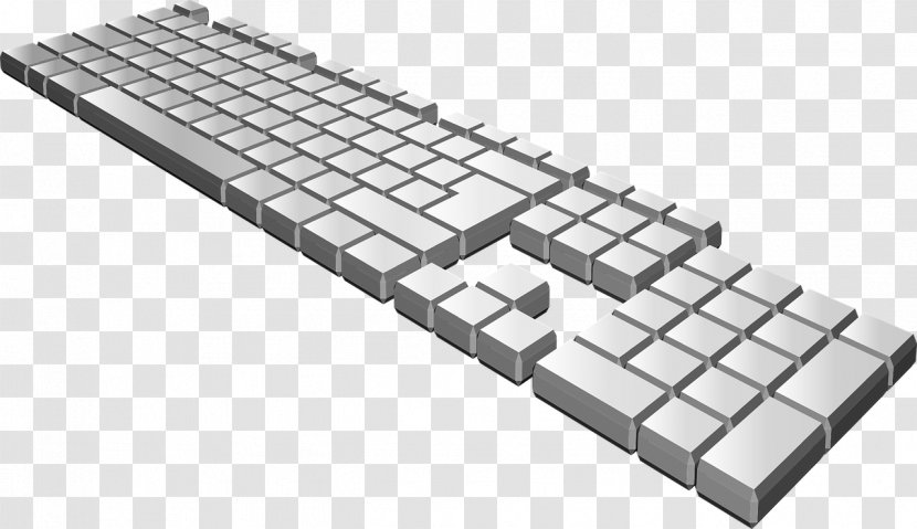 Computer Keyboard Clip Art - Perspective Transparent PNG