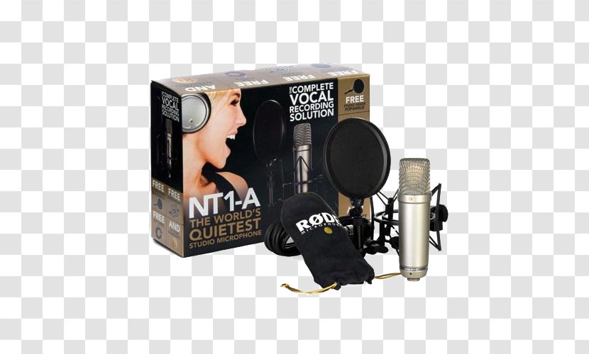 Røde Microphones RØDE NT1-A NT-USB Recording Studio - Audio - Shure Headset Microphone Vocalist Transparent PNG
