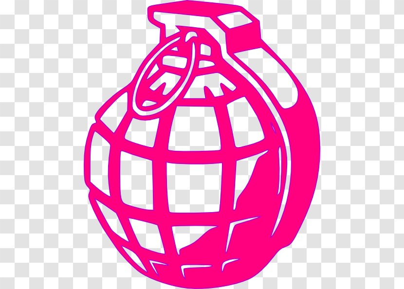 Vector Graphics Grenade Clip Art Drawing Image - Pink Transparent PNG