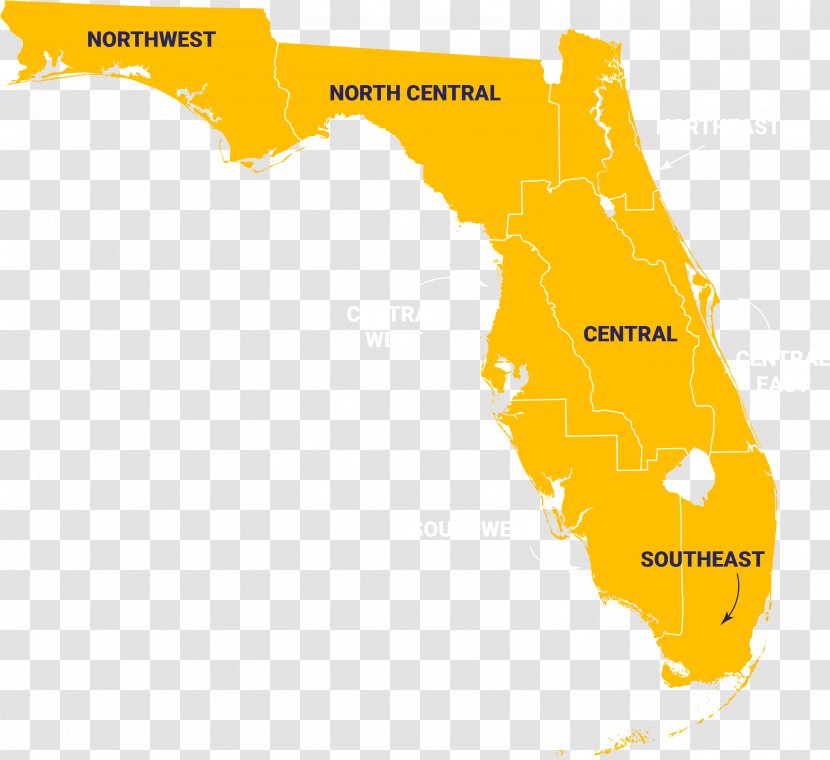 Florida Continuing Education Map Transparent PNG