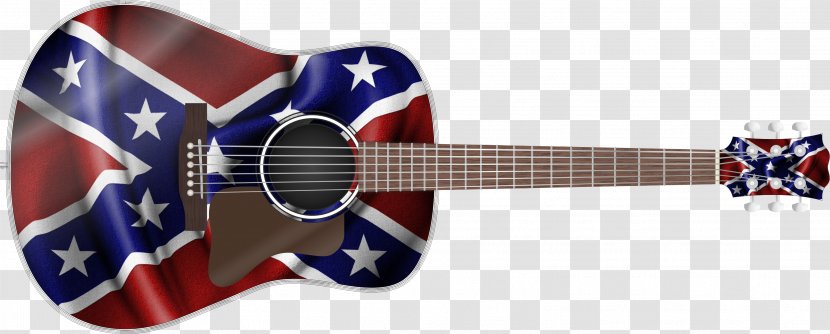 Acoustic Guitar Confederate States Of America Modern Display The Flag Gibson Explorer - Flower Transparent PNG