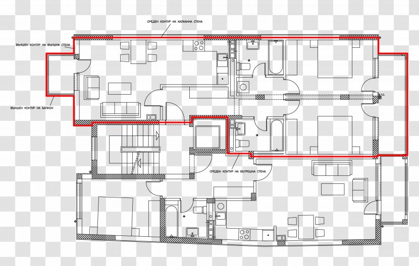 Floor Plan Architecture Interior Design Services Building - Property Transparent PNG