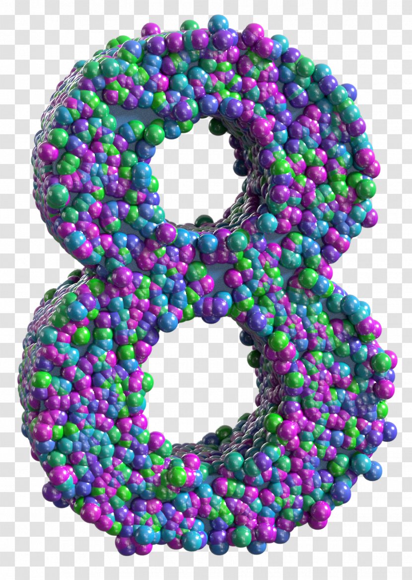 Art Number Clip - Magenta - Decorative Pattern Colorful Transparent PNG