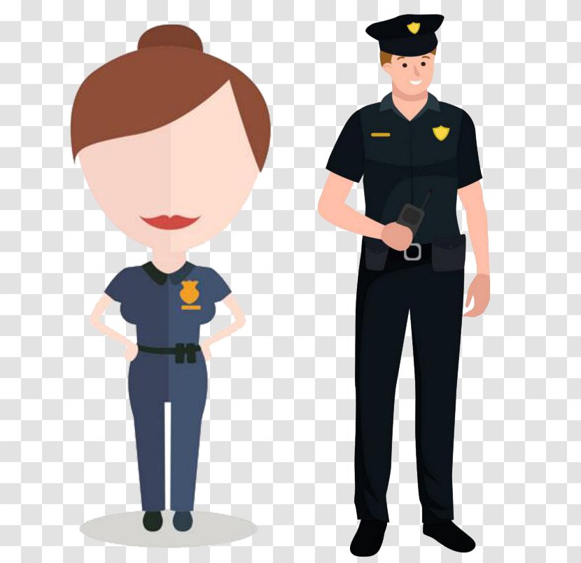 Police Officer Security Guard Cartoon - People Creative POLICE Transparent PNG