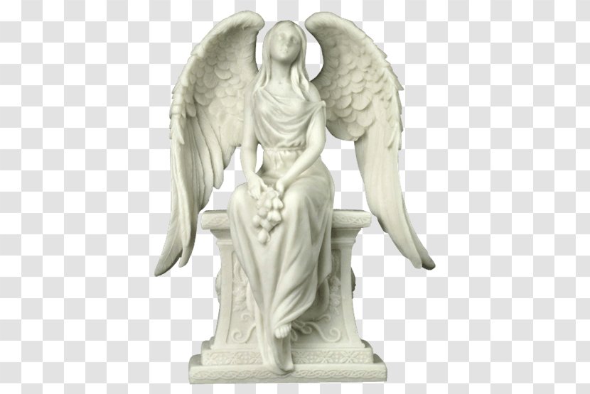 Angel Of Grief Statue Weeping Stone Sculpture - Mourning - Valentine's Day Poster Background Material Psd Transparent PNG