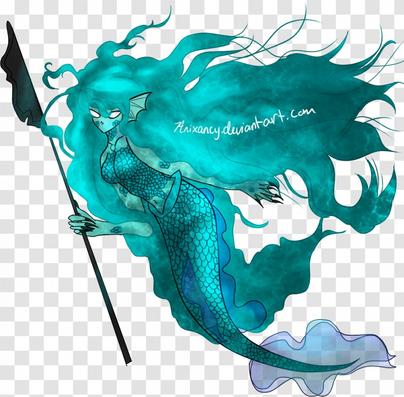 Legendary Creature Mermaid Poor Unfortunate Souls Color Monochrome Transparent PNG