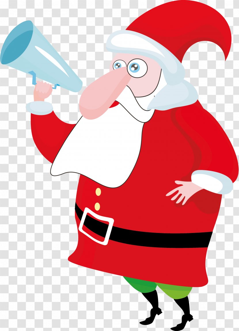 Santa Claus Christmas Ornament Mrs. Reindeer - Sleigh Transparent PNG