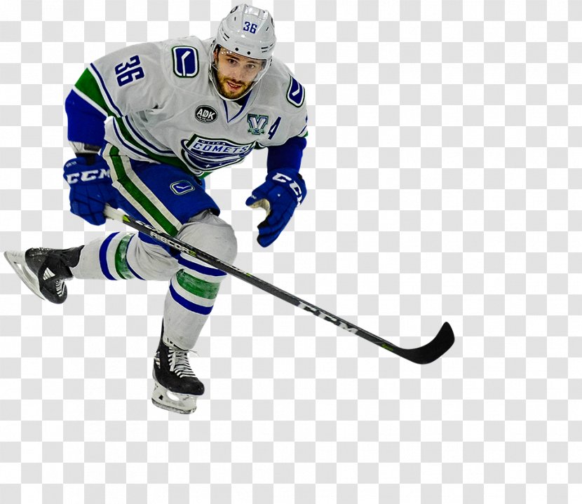 Utica Comets College Ice Hockey Vancouver Canucks - Player - Protective Gear In Sports Transparent PNG