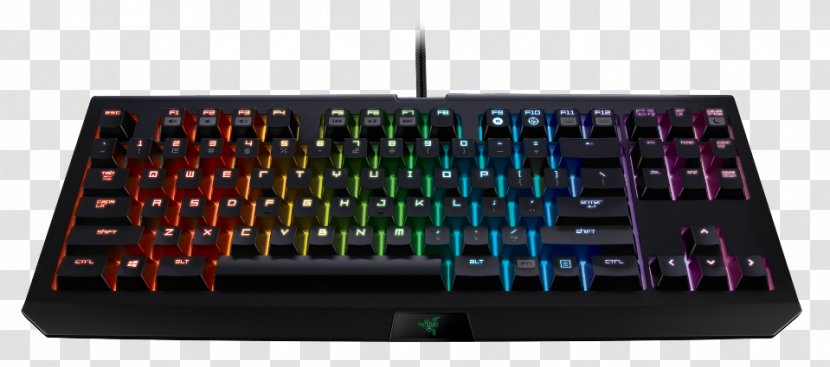 Computer Keyboard Gaming Keypad Razer Blackwidow X Tournament Edition Chroma BlackWidow V2 Inc. - Backlight - Keyboards Transparent PNG