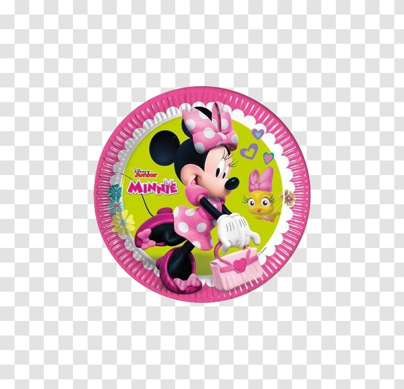 Minnie Mouse Mickey Daisy Duck Paper Cloth Napkins - Pink Transparent PNG